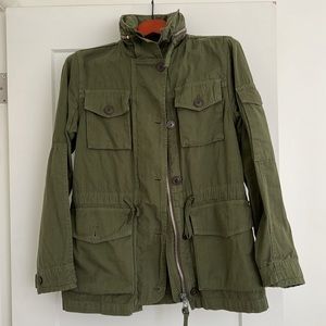 J. Crew. Women’s utility jacket.  Never worn.  Size small.  Cotton.